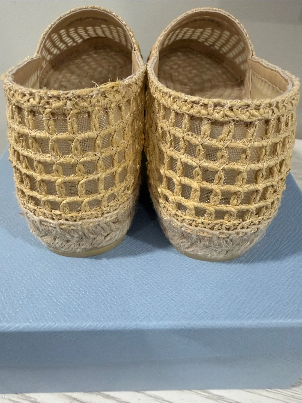 Prada woven espadrille